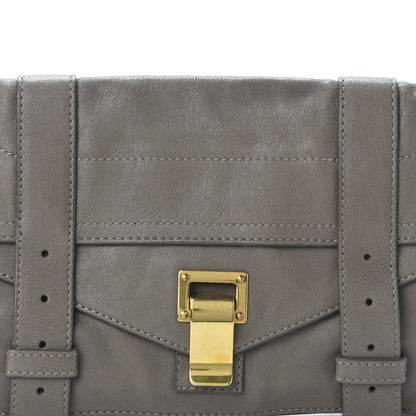 Proenza Schouler Lambskin PS1 Pochette Clutch Smoke 10 of 10