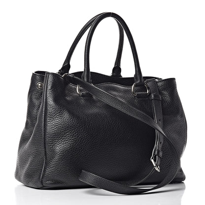 Prada Vitello Daino Tote Black 3 of 11