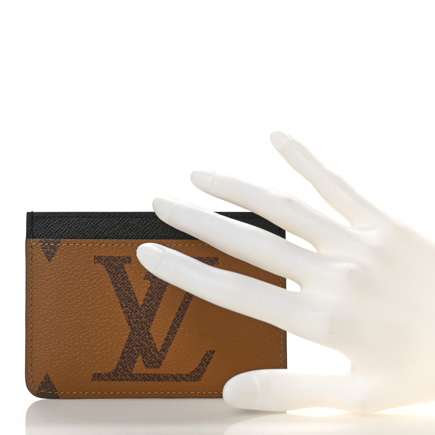 Reverse Monogram Side Up Card Holder