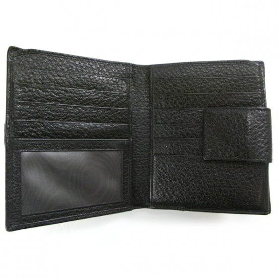 Leather French Junco Wallet Black
