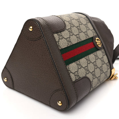 Gucci GG Supreme Monogram Ophidia Small Bucket Crossbody Bag Beige Ebony 11 of 11