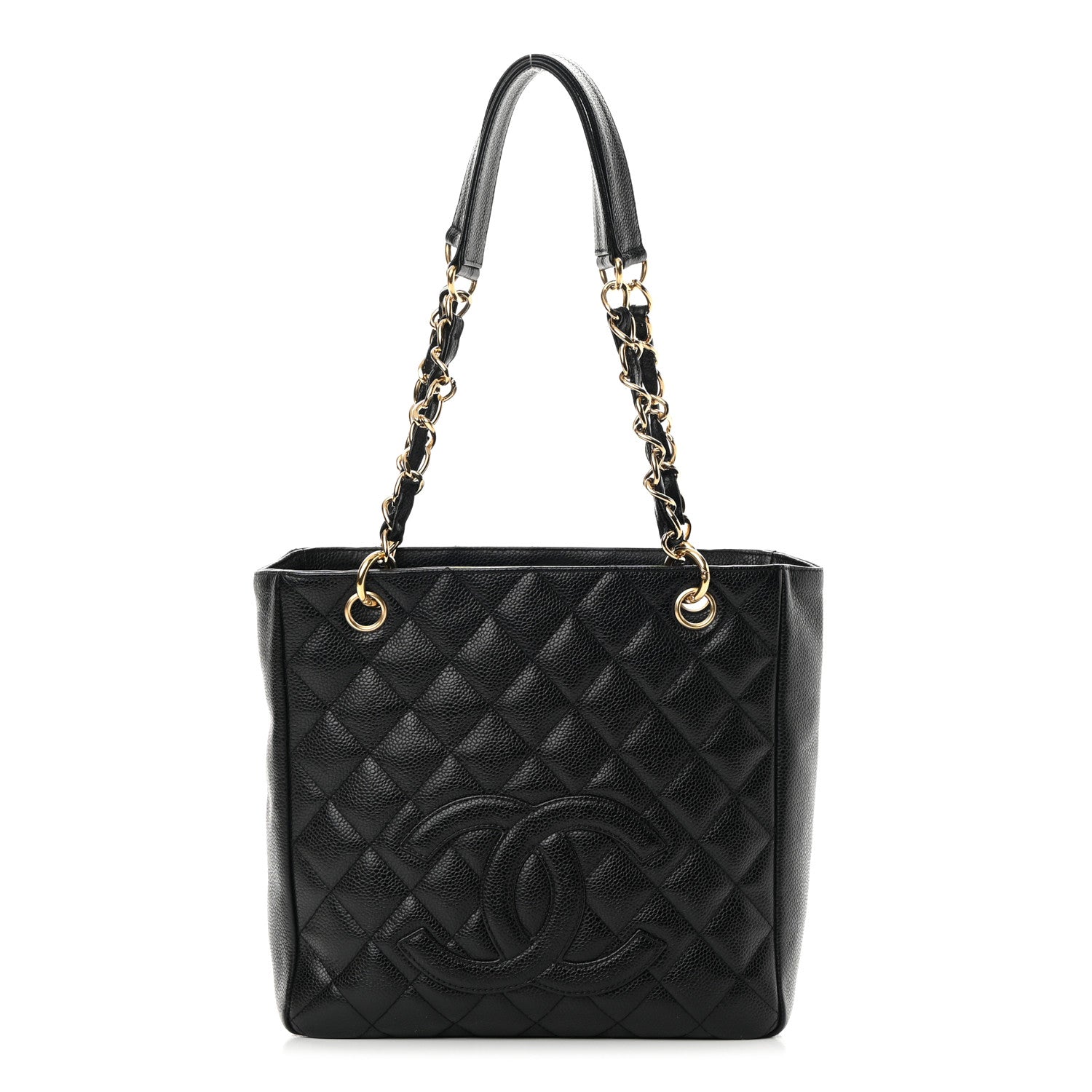 Chanel Caviar Quilted Petit Shopping Tote PST Black 1 of 14