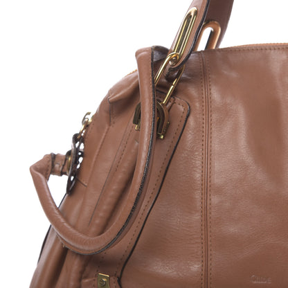 Chloe Calfskin Medium Paraty Speculoos Brown 8 of 17