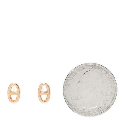 Hermes 18K Rose Gold TPM Farandole Stud Earrings 2 of 6