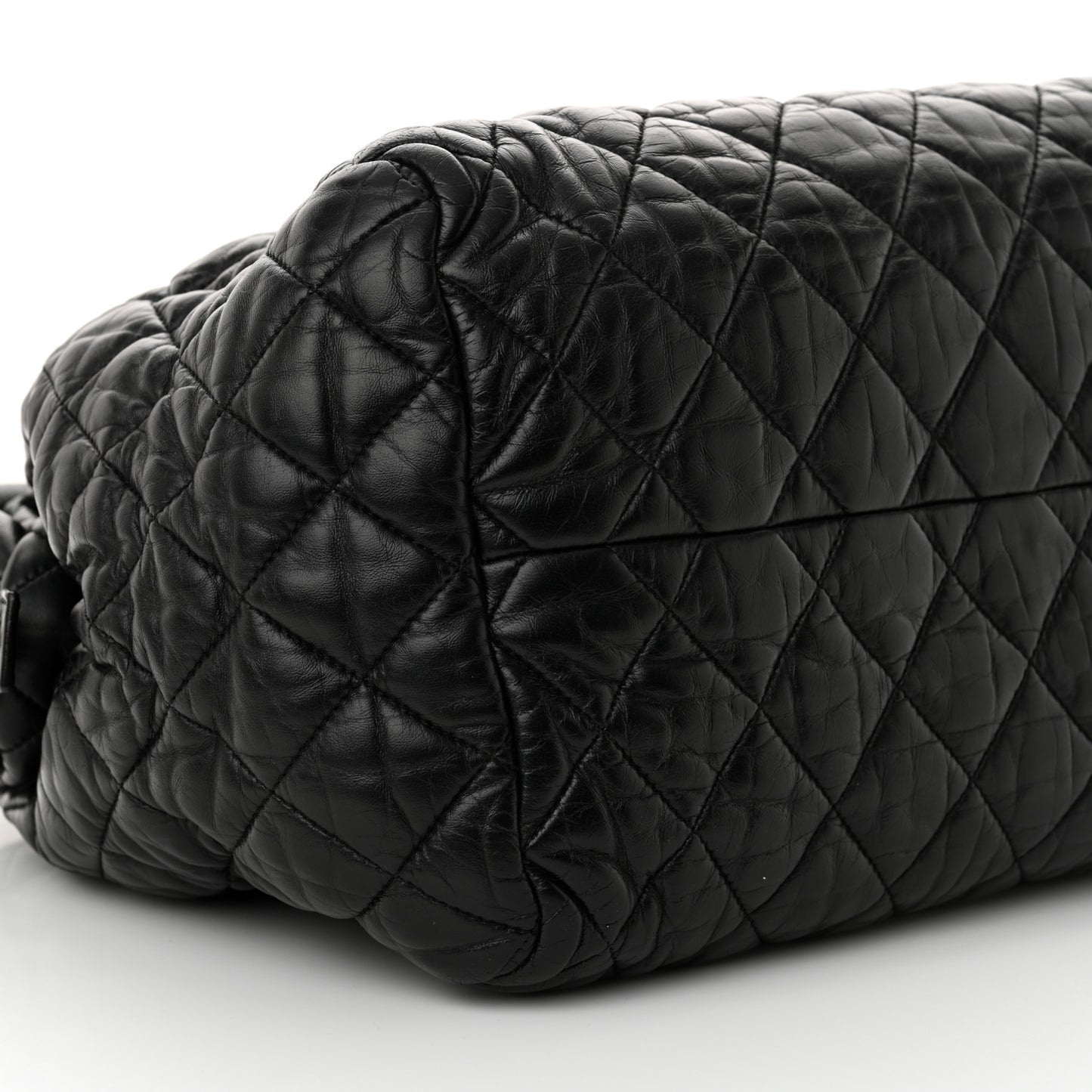 Lambskin Coco Cocoon Bowler Black