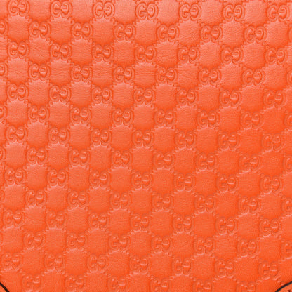 Gucci Soft Microguccissima Mini Bree Messenger Bag Sun Orange 10 of 10