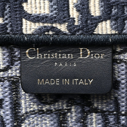 Christian Dior Oblique Medium Book Tote Blue Multicolor 6 of 9