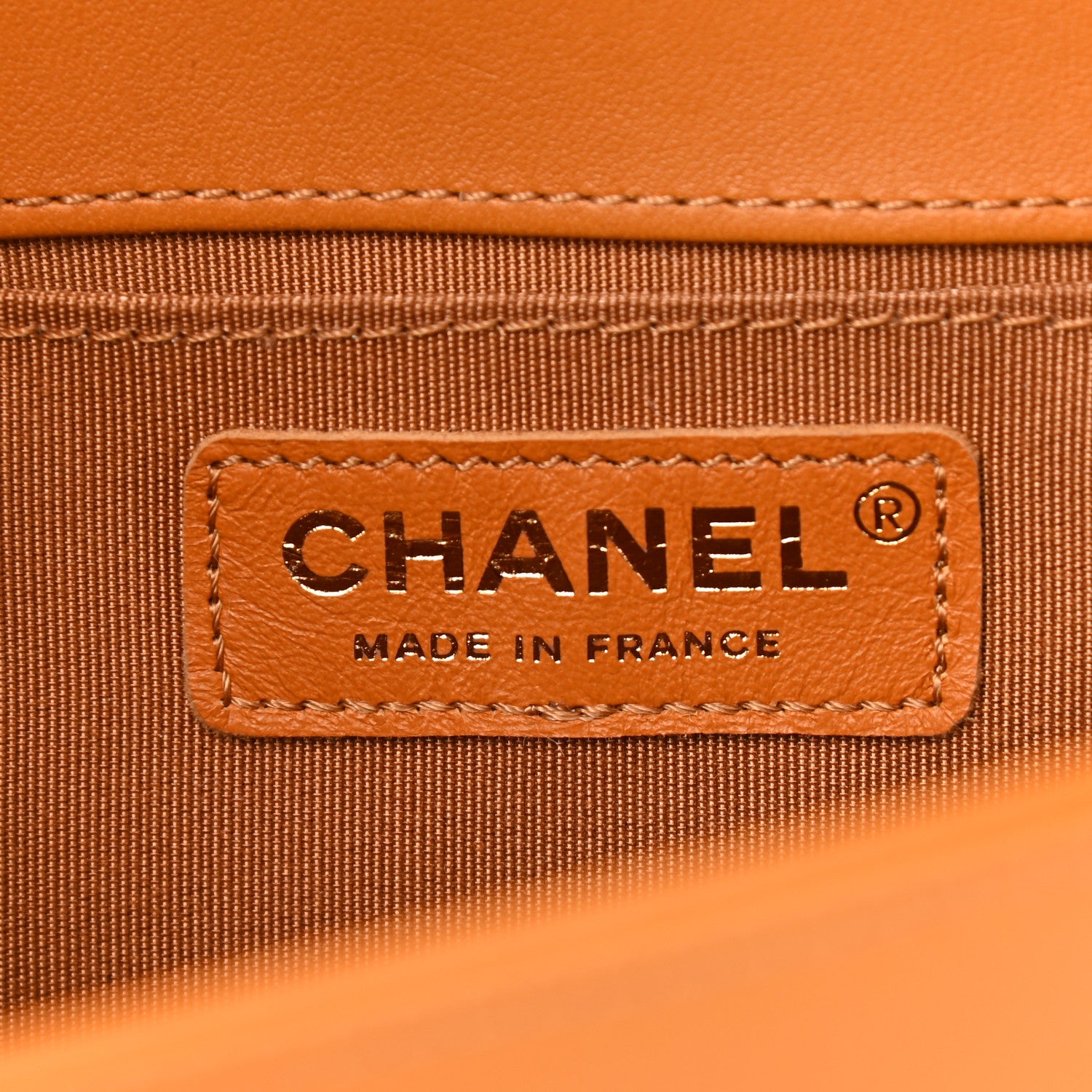 Chanel Lambskin Quilted Medium Boy Flap Orange 6 of 11