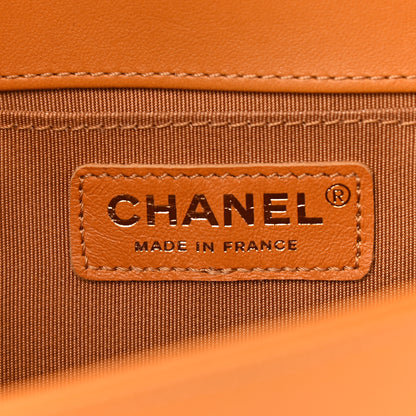 Chanel Lambskin Quilted Medium Boy Flap Orange 6 of 11