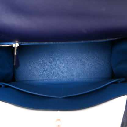 Hermes Evercolor Verso Kelly Retourne 28 Bleu Encre Bleu Zellige 5 of 13