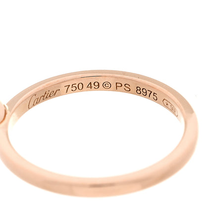 Cartier 18K Pink Gold Diamond D'Amour Heart Ring 49 5 5 of 5