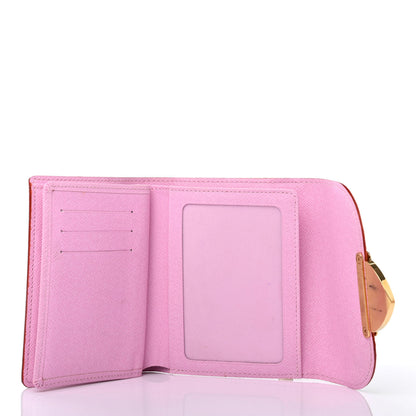 Louis Vuitton Monogram Multicolor Joey Wallet White Litchi 4 of 4