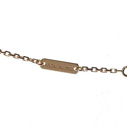 Van Cleef & Arpels 18K Yellow Gold Mother of Pearl Vintage Alhambra Pendant Necklace 5 of 7