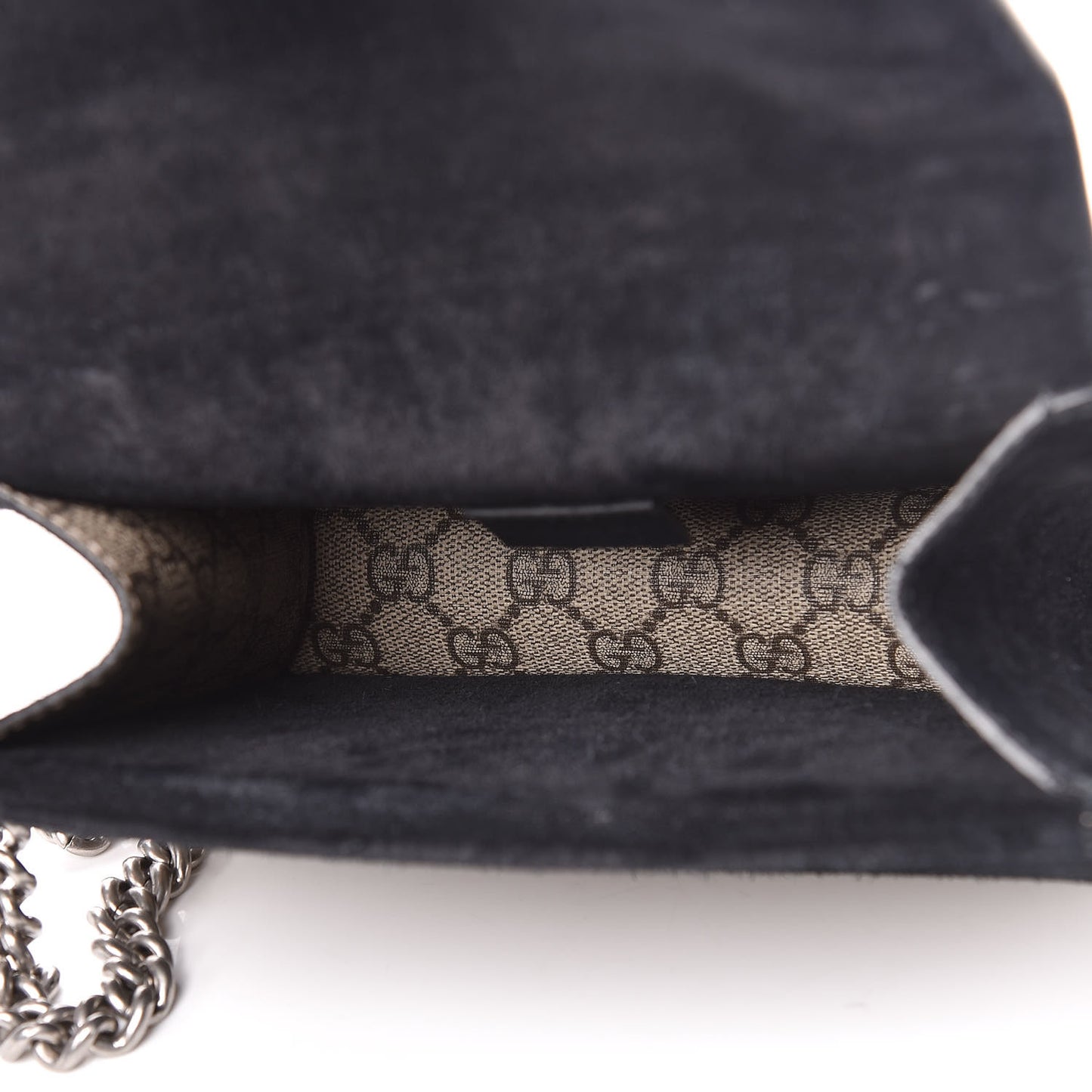GG Supreme Monogram Mini Dionysus Shoulder Bag Black