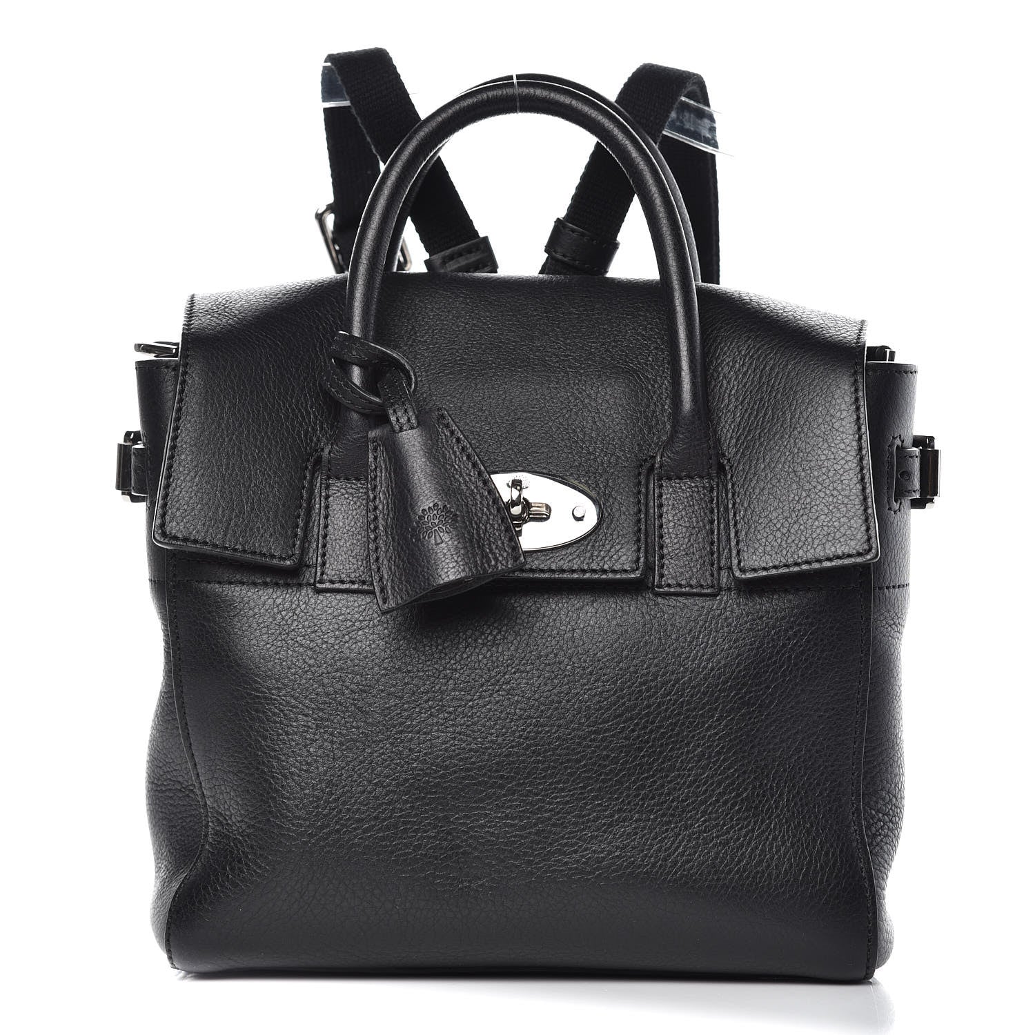 Mulberry Natural Leather Mini Cara Delevingne Convertible Satchel Black 1 of 9