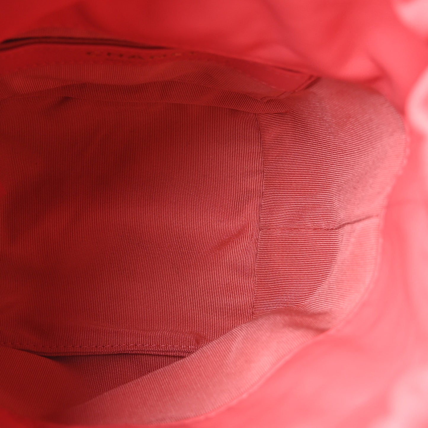 Lambskin Bucket Chain Drawstring Bag Pink