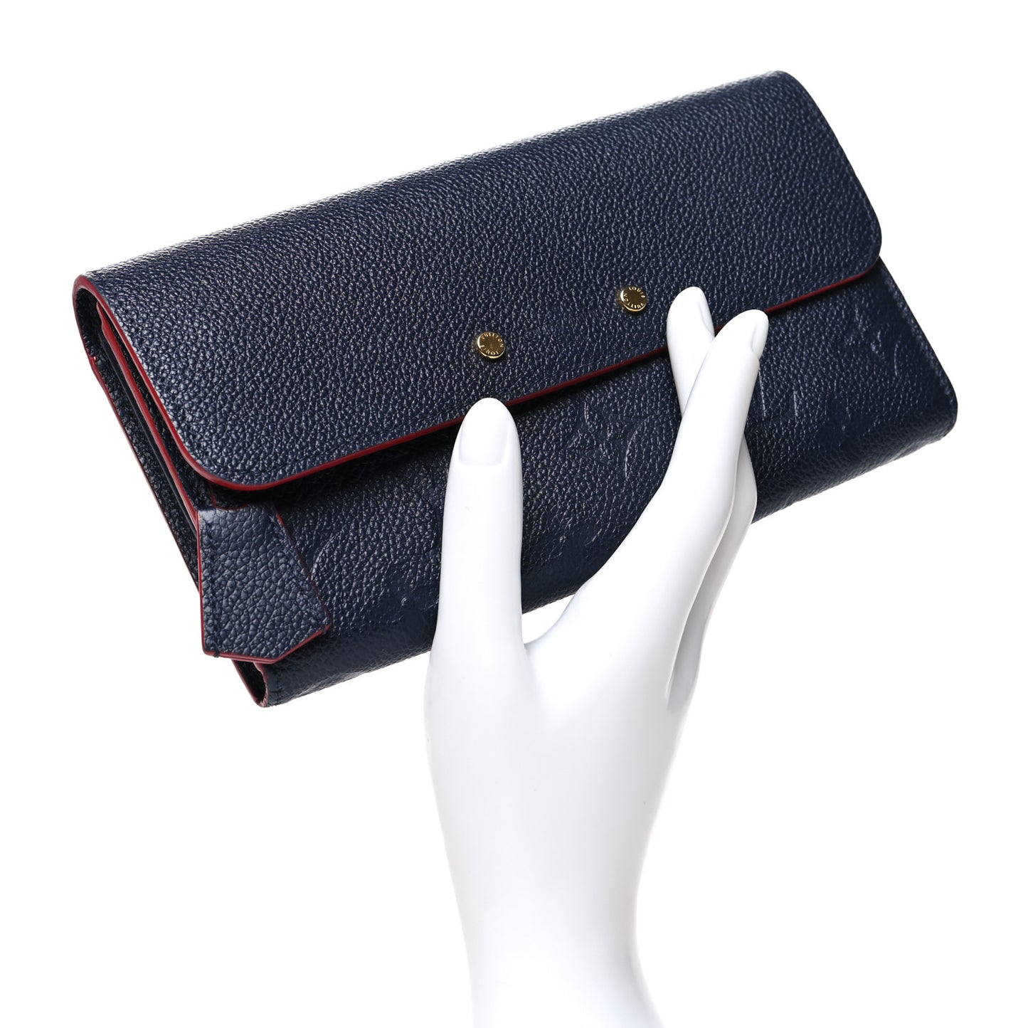 Empreinte Pont-Neuf Wallet Marine Rouge