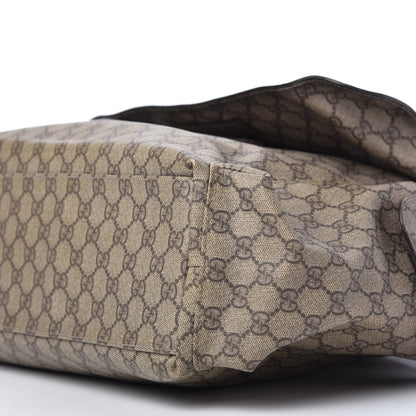 Gucci GG Plus Monogram Messenger Diaper Bag Dark Brown 7 of 11