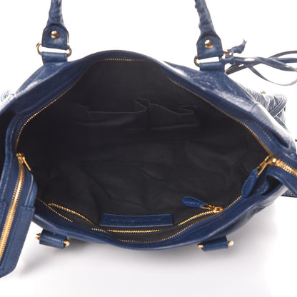 Balenciaga Agneau Giant 12 Gold Hardware City Bleu Mineral 6 of 13