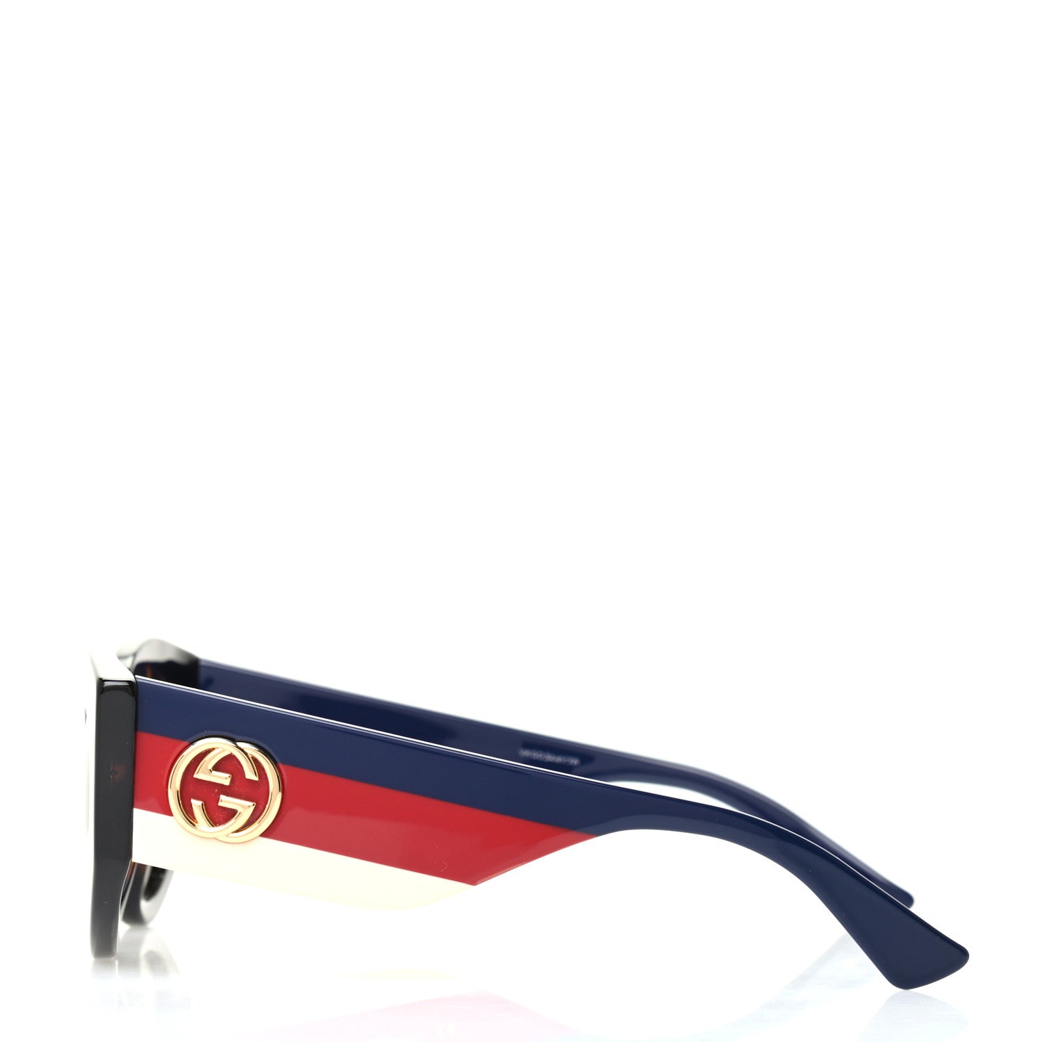 Gucci Acetate Oversized Rectangle Frame Web Sunglasses GG 0275S/S Black 3 of 8