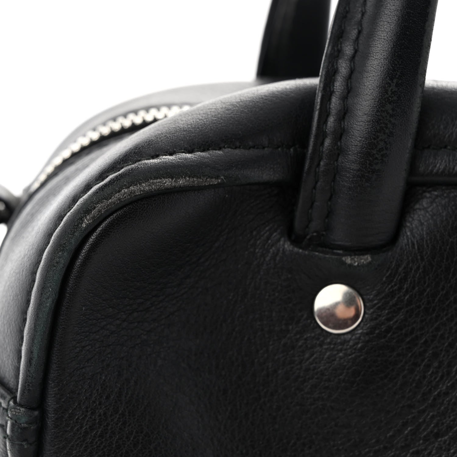 Balenciaga Shiny Day Calfskin XS Triangle Square Bag Black 12 of 12