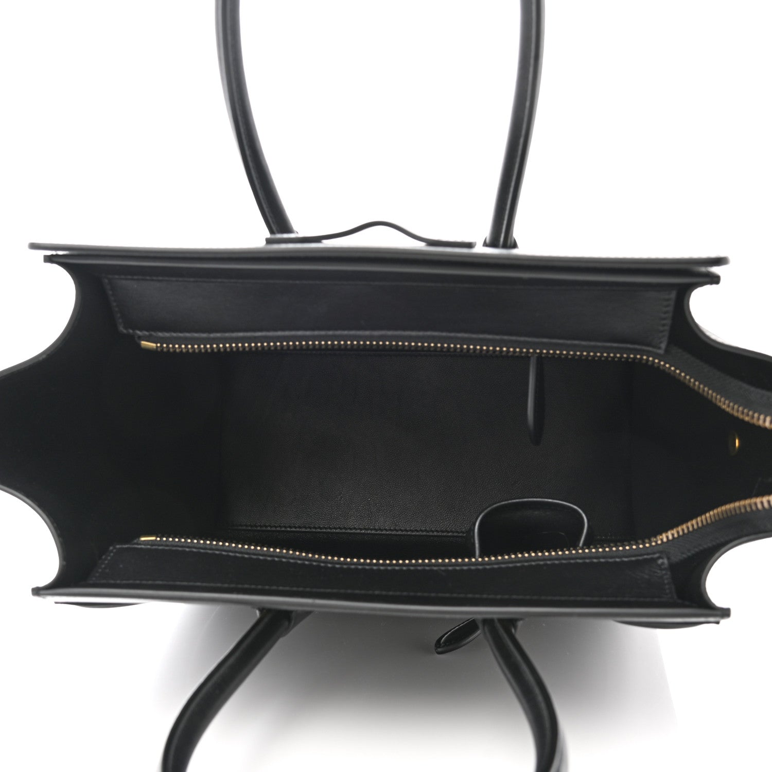 Celine Smooth Calfskin Multicolor Double Stitching Micro Luggage Black 5 of 10
