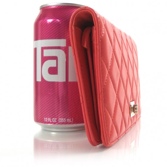 Lambskin Quilted Reissue Wallet Red