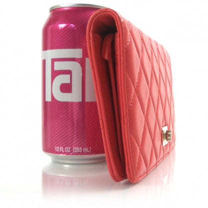 Chanel Lambskin Quilted Reissue Wallet Red 2 of 9
