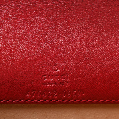 Gucci Tweed GG Monogram Super Mini Dionysus Shoulder Bag White Black Romantic Cherry 5 of 9