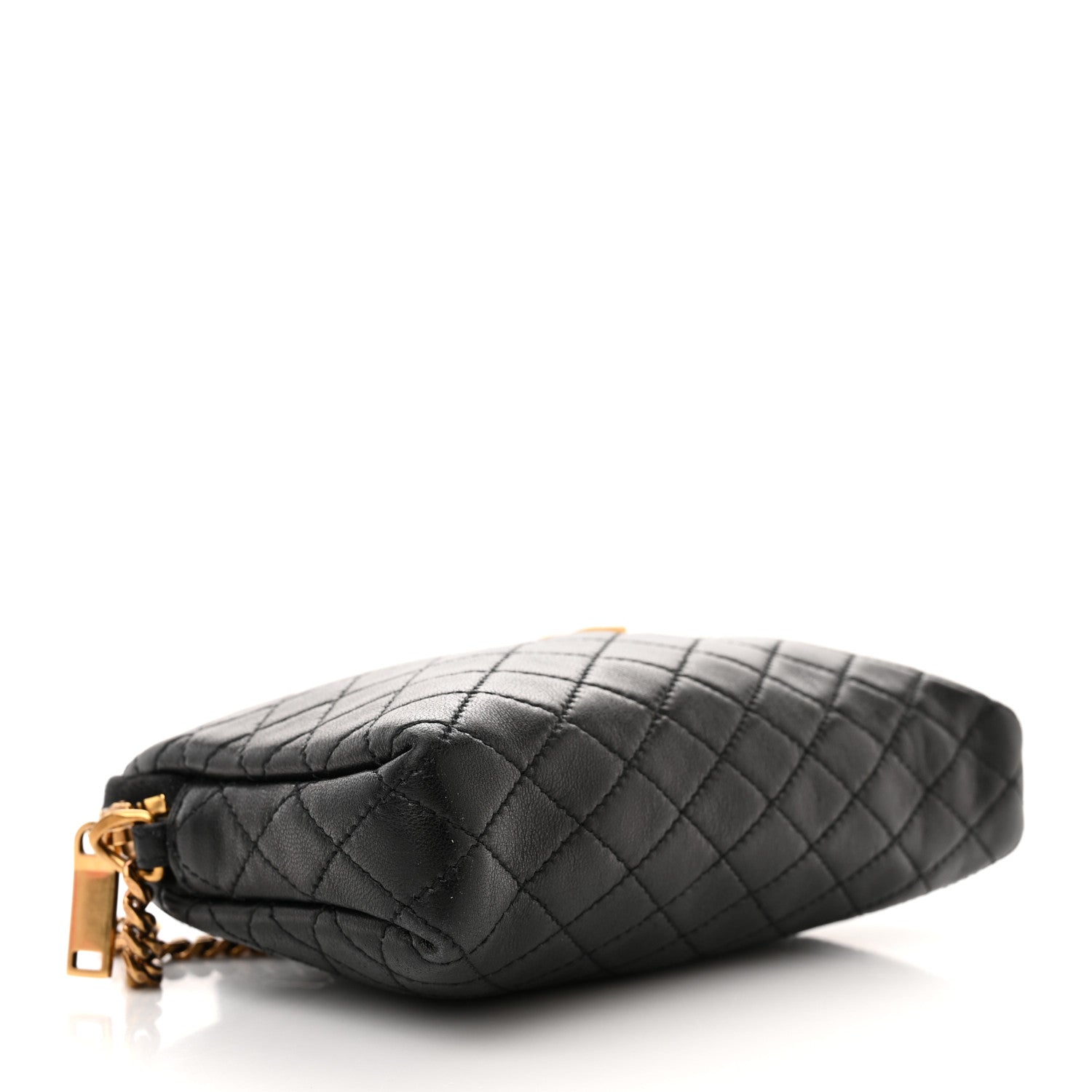 Saint Laurent Lambskin Quilted Gaby Zipped Pouch Black 4 of 11