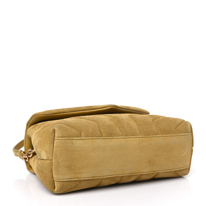 Saint Laurent Suede Toy Loulou Shoulder Bag Chartreuse 4 of 18
