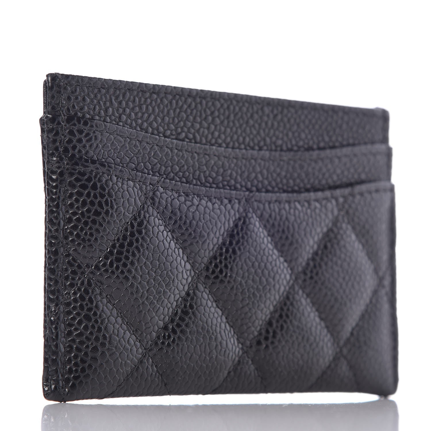 Chanel Caviar Quilted Card Holder Black 3 of 9