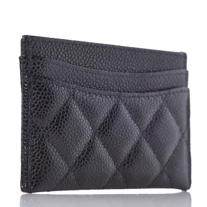 Chanel Caviar Quilted Card Holder Black 3 of 9