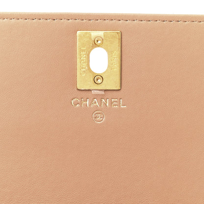 Chanel Lambskin Quilted Pillow Crush Wallet On Chain WOC Dark Beige 6 of 12