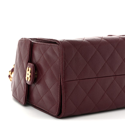 Chanel Caviar Quilted Small Chanel 25 Handbag Burgundy 9 of 11