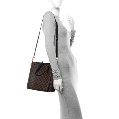 Louis Vuitton Damier Ebene Belmont PM Black 2 of 11