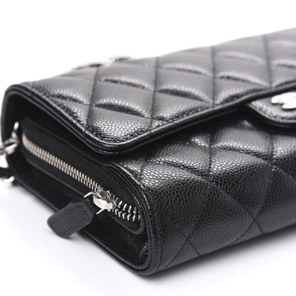 Chanel Caviar Quilted Wallet On Chain WOC Black 7 of 9