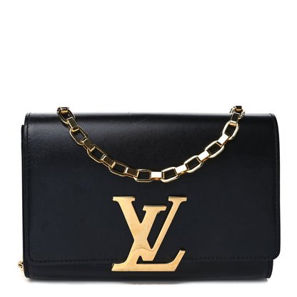 Louis Vuitton Calfskin Chain Louise GM Black 1 of 9