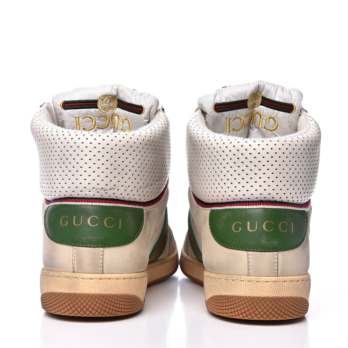 Nubuck Web Mens Screener High Top Sneakers 10 Dusty Milk White Vintage Green