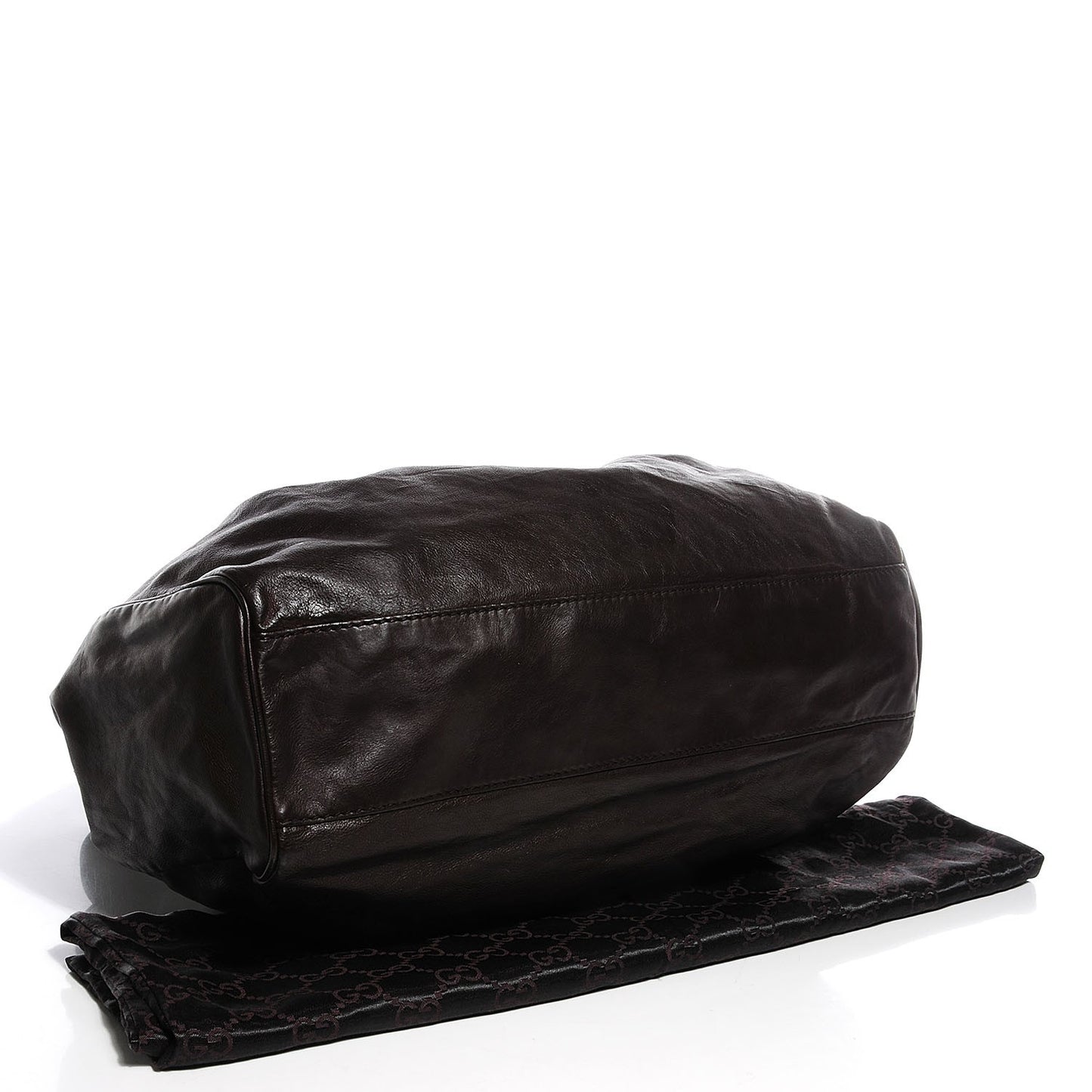 Leather Large Sukey Tote Dark Brown