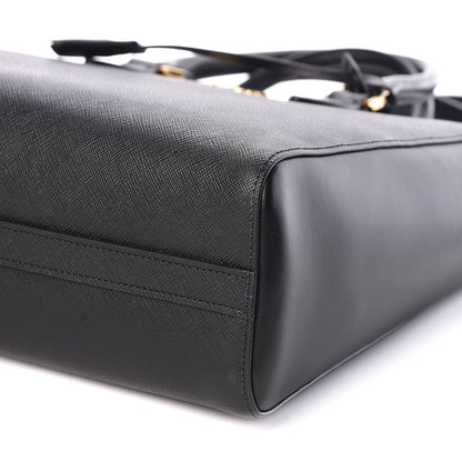 Prada Saffiano Soft Calfskin Zippered Tote Black 7 of 13