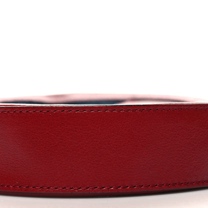 Gucci Suede Patent Web Mini Ophidia Round Shoulder Bag Hibiscus Red Navy 10 of 10