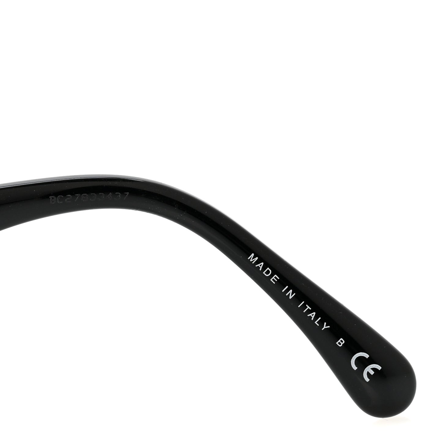 Acetate Strass Square Sunglasses 5422-B-A Black White