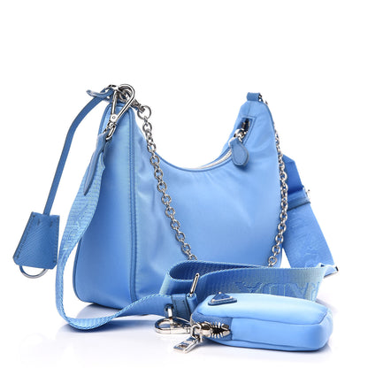 Prada Nylon Re-Edition 2005 Shoulder Bag Pervinca 3 of 9