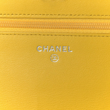 Chanel Caviar Sevruga Wallet on Chain WOC Yellow 5 of 10