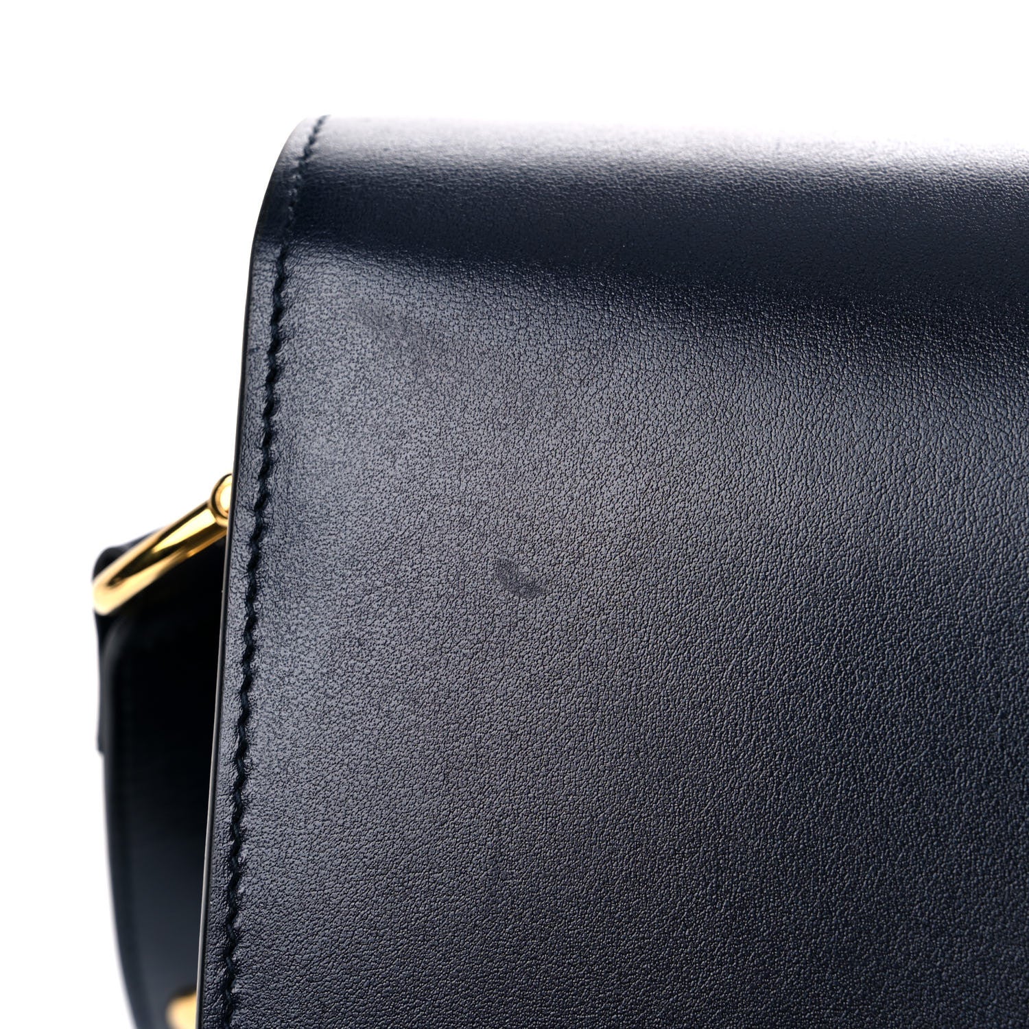 Gucci Calfskin Web Horsebit 1955 Shoulder Bag Blue 17 of 19