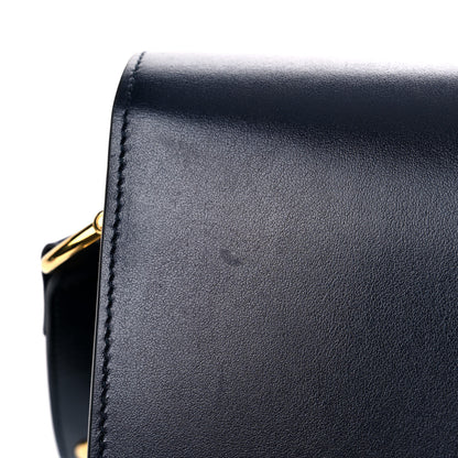 Gucci Calfskin Web Horsebit 1955 Shoulder Bag Blue 17 of 19
