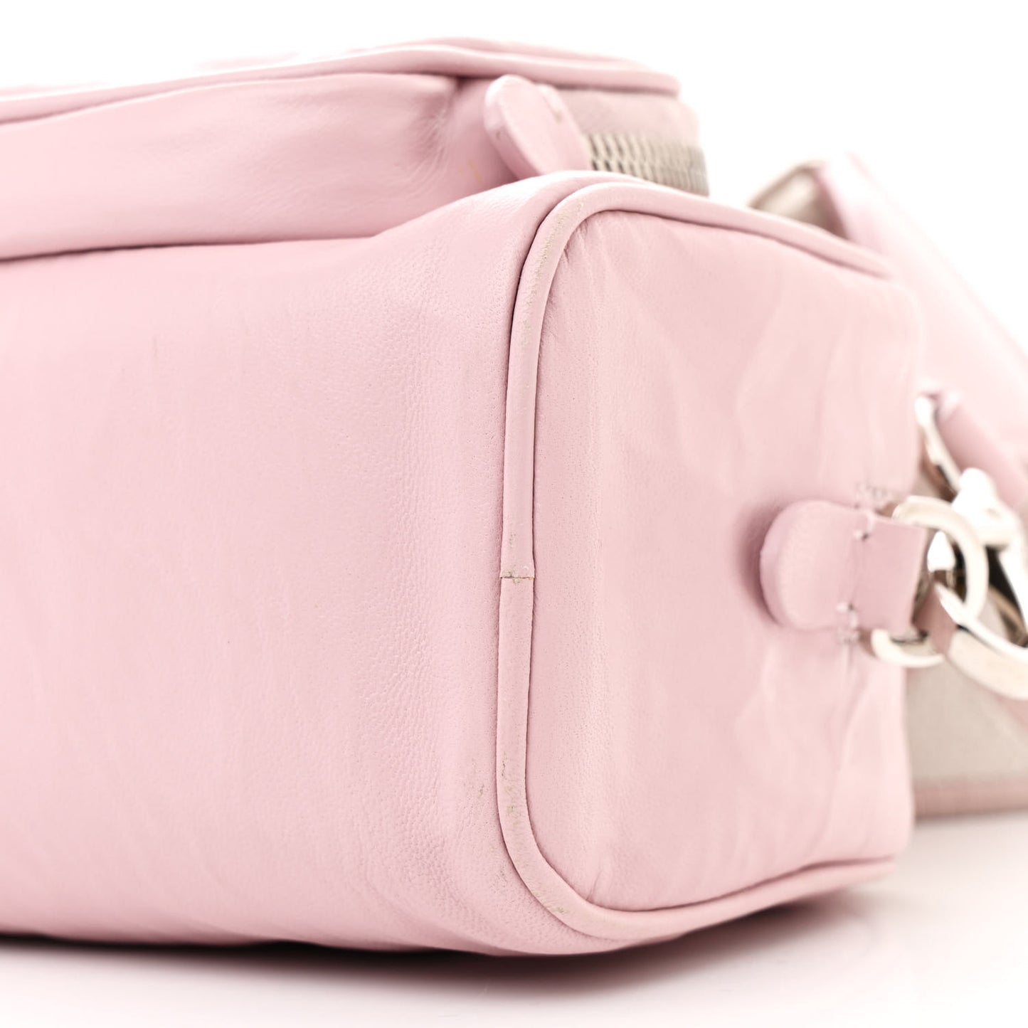 Nappa Antique Multi-Pocket Shoulder Bag Alabastro