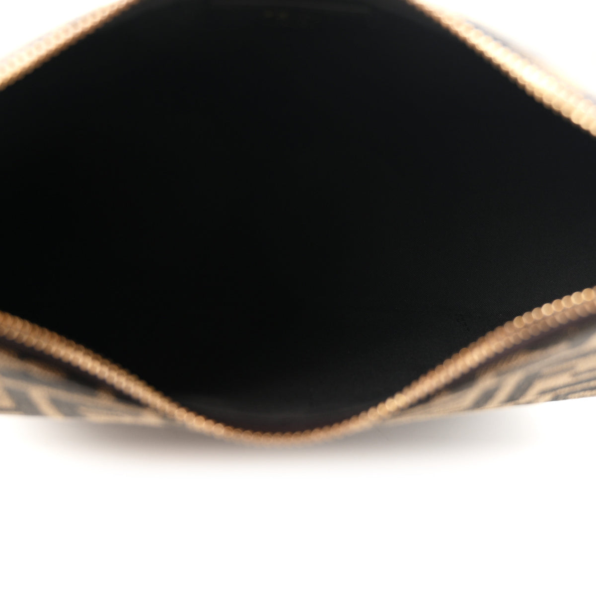 Fendi Fabric Jacquard Vitello Grace FF 1974 Small Fendigraphy Hobo Bag Tobacco Moro Ebano 5 of 10