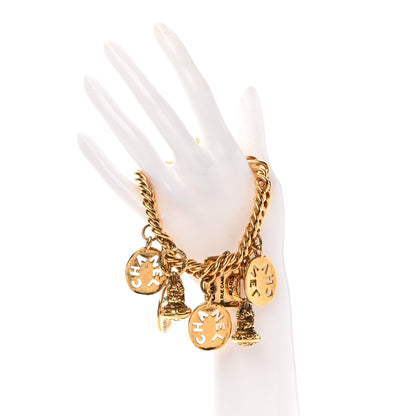 Chanel Metal Charm Bracelet Gold 2 of 8
